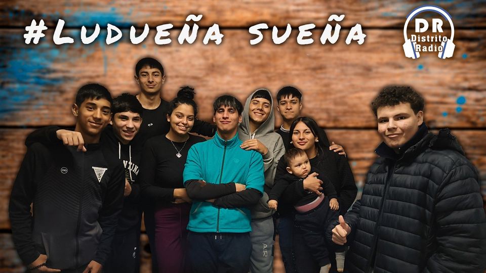 Integrantes de Ludueña Sueña en la transmisión Con alerta naranja